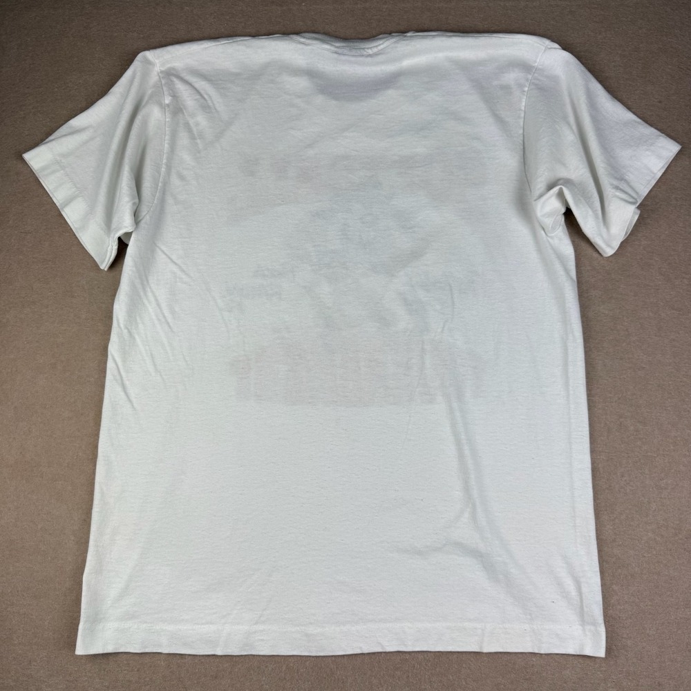 Vintage Screen Stars Best Mens L White Softball Father's Day USA Single Stitch - Picture 2 of 7